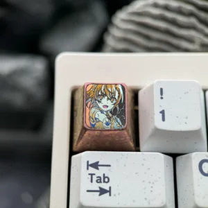 acertain-scientificrailgun-stylish-mikoto-misaka-keycaps-orangered