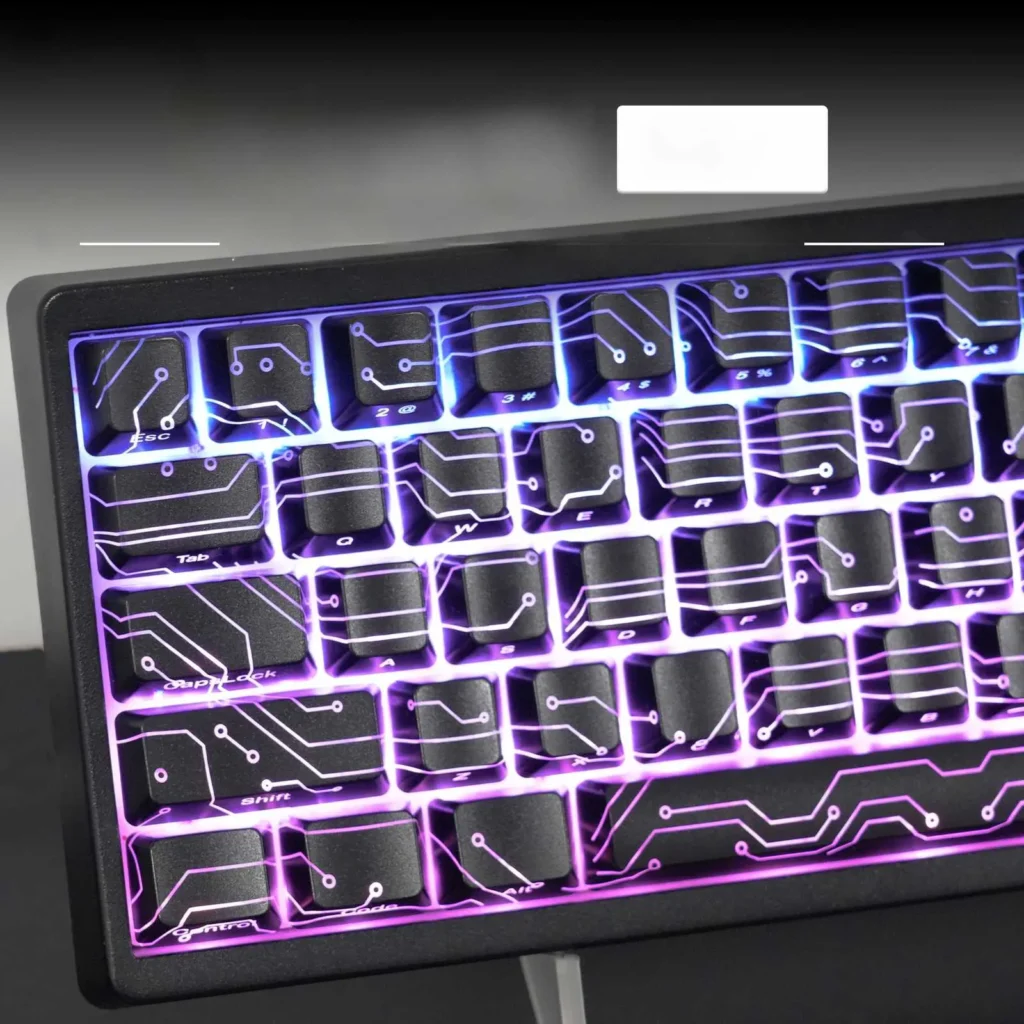 black-electronic-vision-oem-keycap-set-front