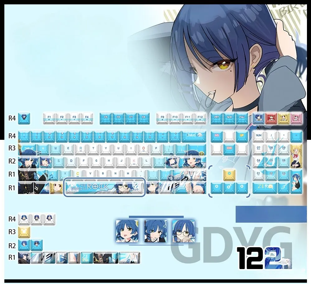 bocchitherock-ryoyamada-oem-keycapset-mechanical-keyboard-cover