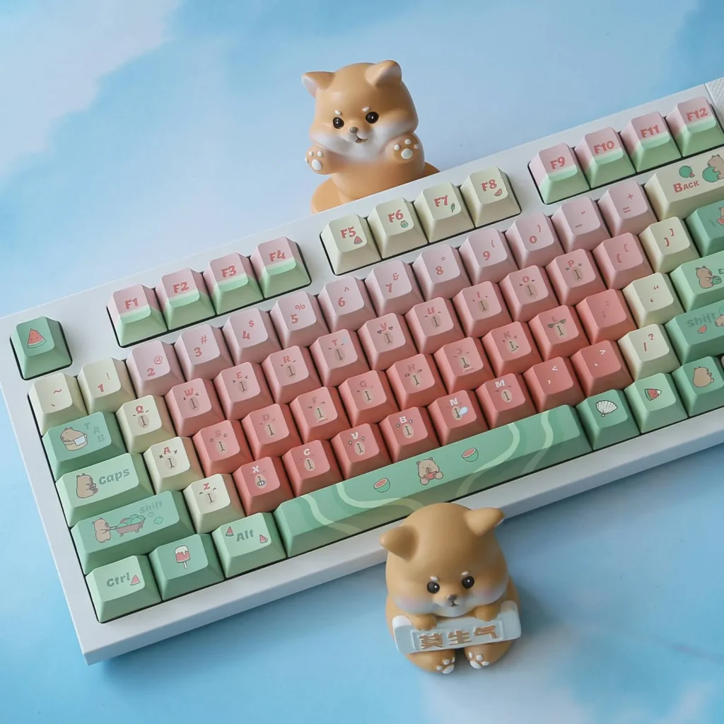 capybara-watermelon-series-keycap-set-oem