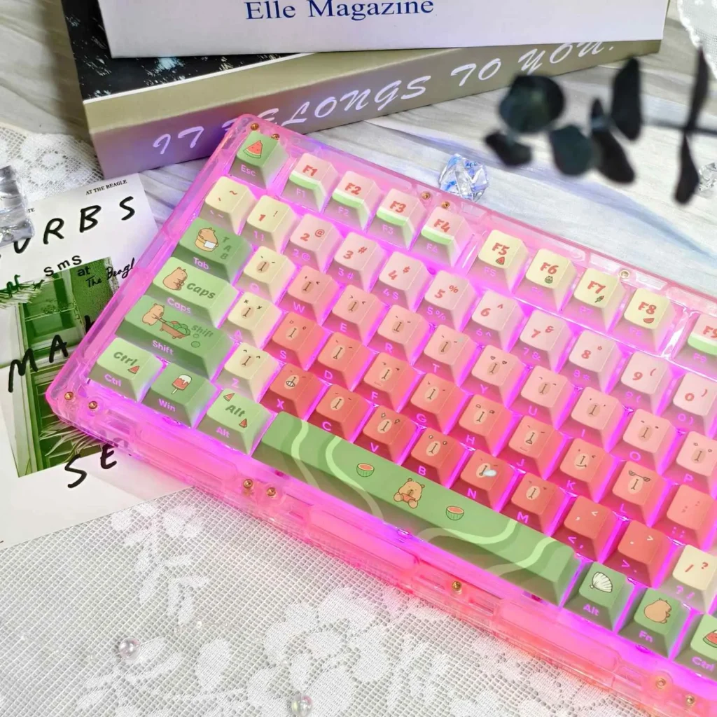capybara-watermelon-series-keycap-set-side