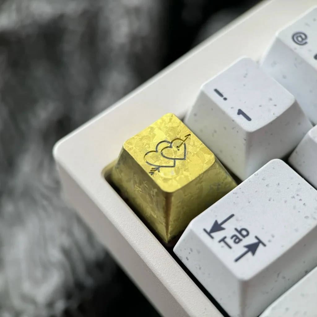 cupids-arrow-series-keycaps-gold