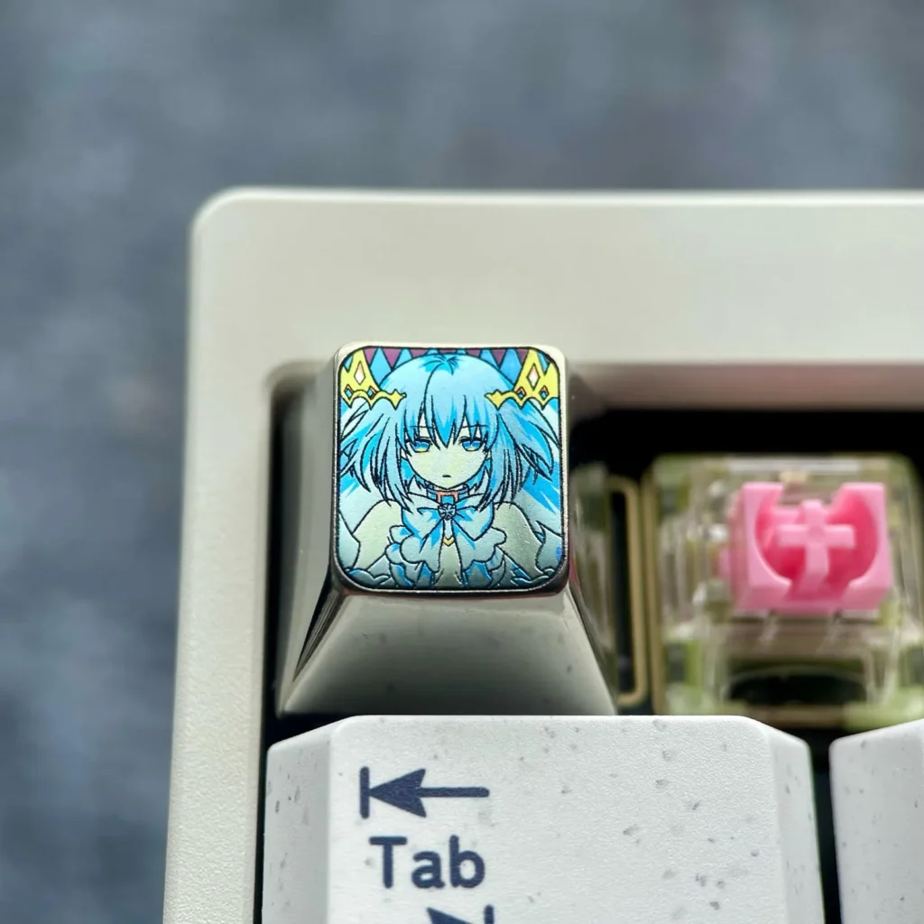 date-a-live-origami-tobiichi-keycaps-grey
