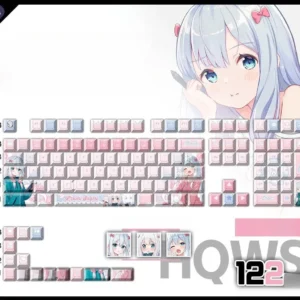 izumi-sagiri-cherry-keycapset-mechanical-keyboard-cover