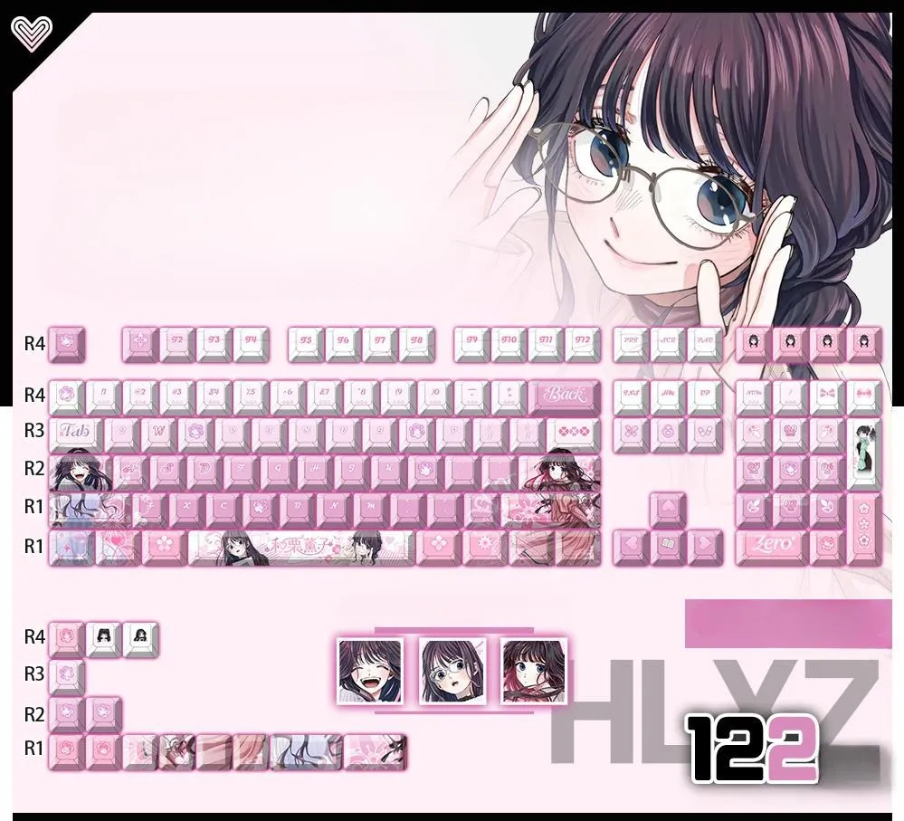 kaoruko-waguri-oem-keycapset-mechanical-keyboard-cover
