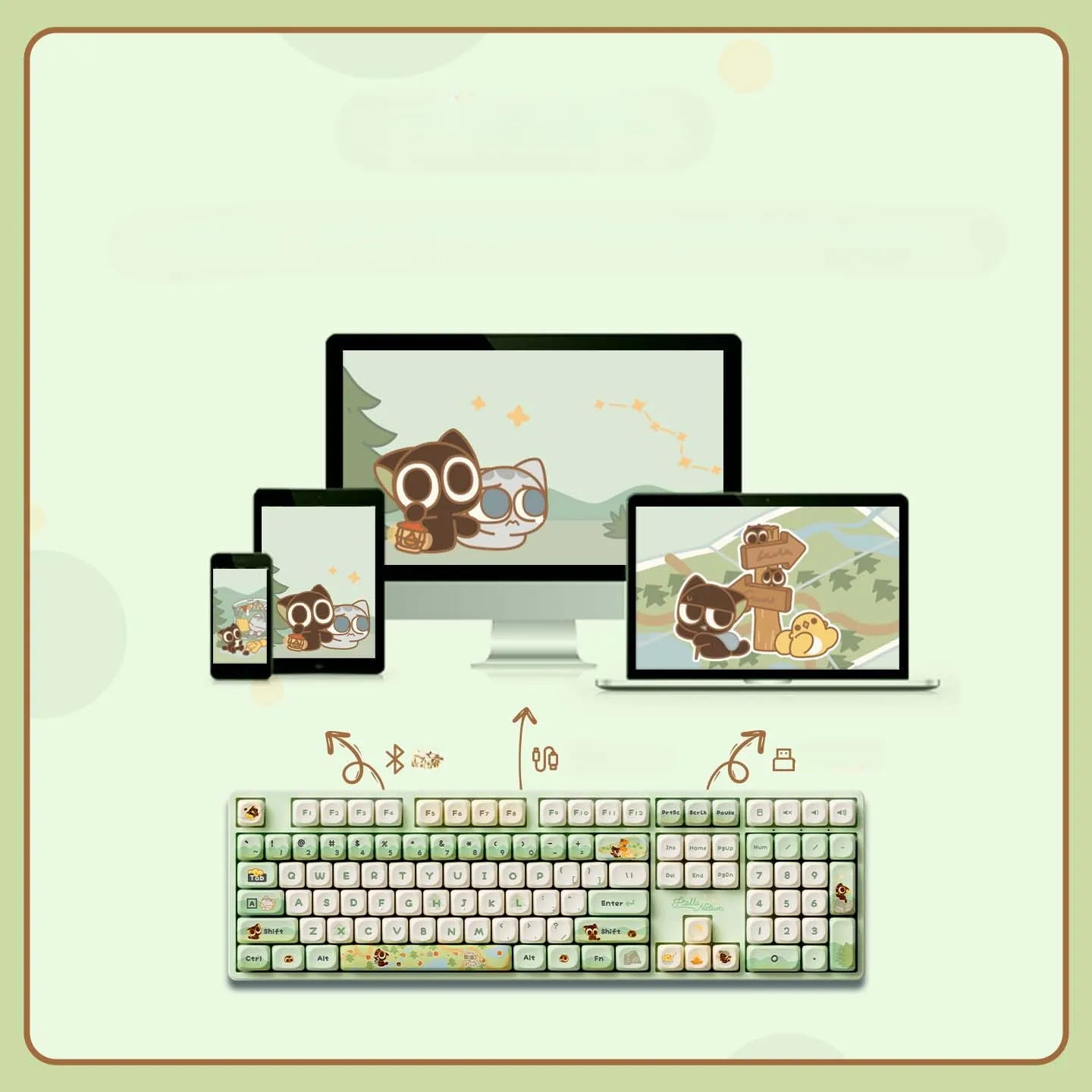 luoxiaohei-5108b-moa-trimode-mechanical-keyboard-front3