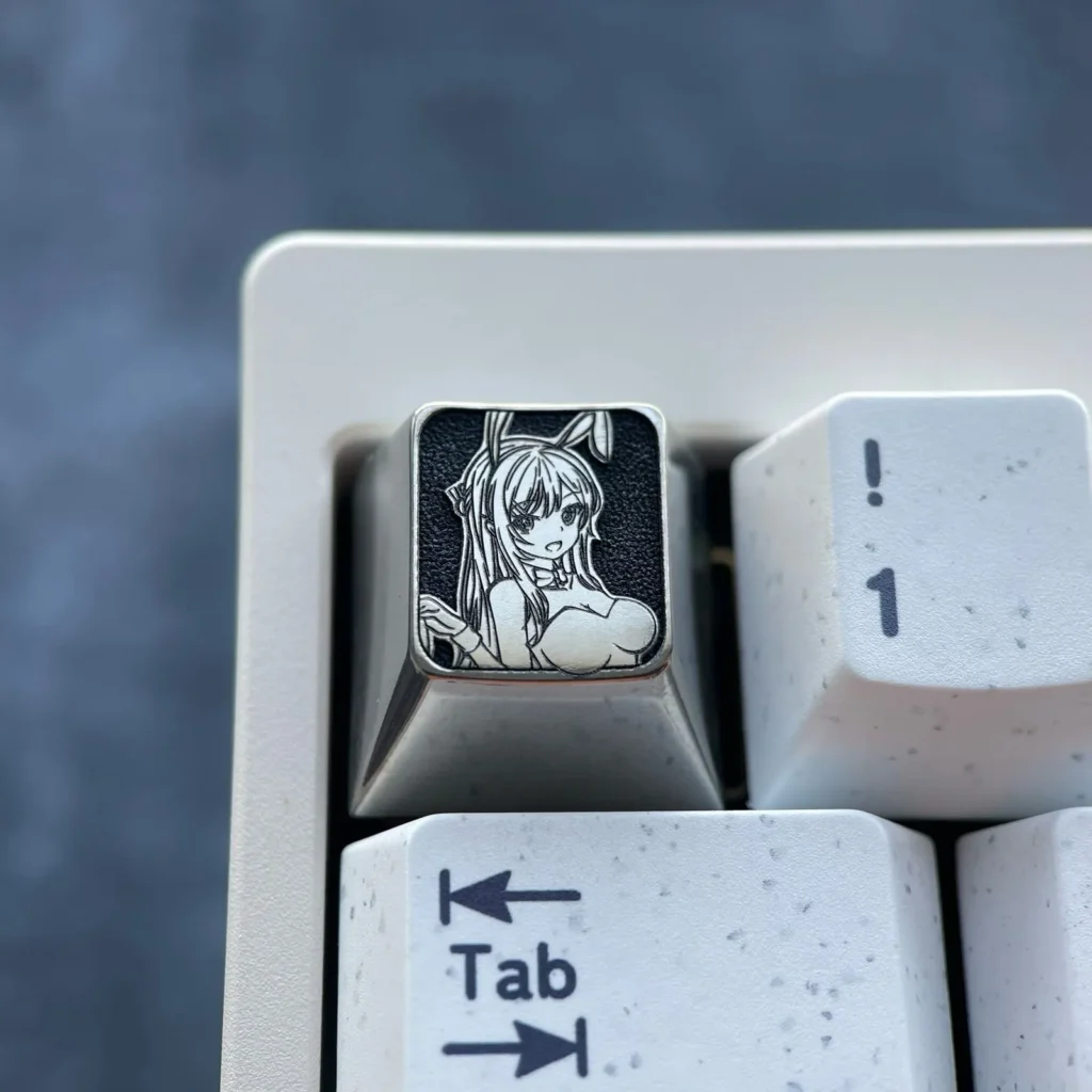 mai-sakurajima-rabbit-custome-keycap-cover