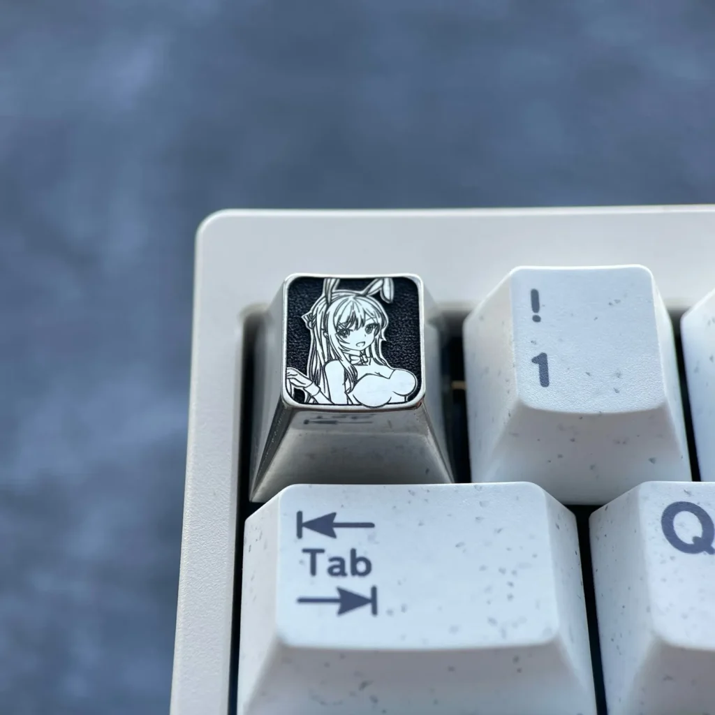 mai-sakurajima-rabbit-custome-keycap-front