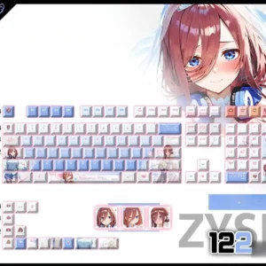 miku-nakano-oem-keycapset-mechanical-keyboard-cover
