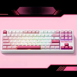 stylish-pink-tac87-trimode-mechanical-keyboard-front