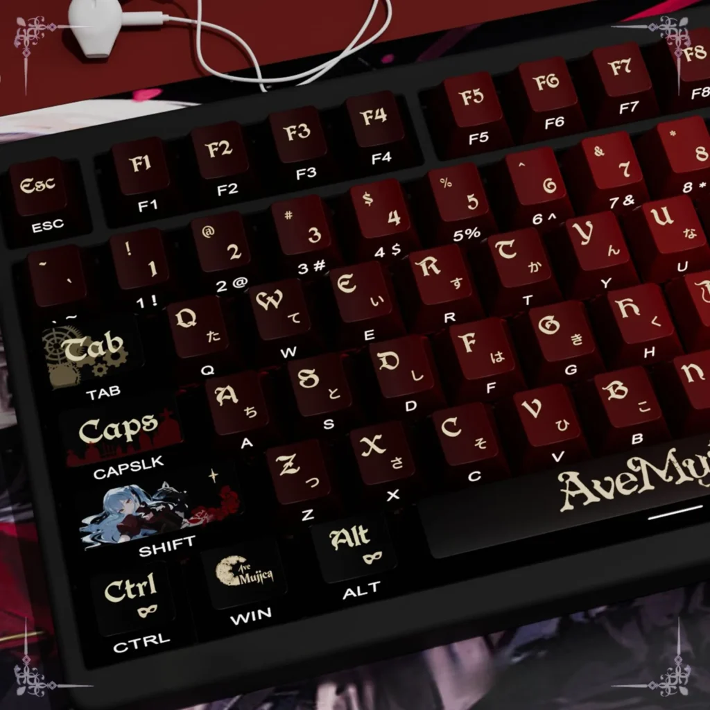 stylish-sakiko-togawa-oem-keycap-set-side