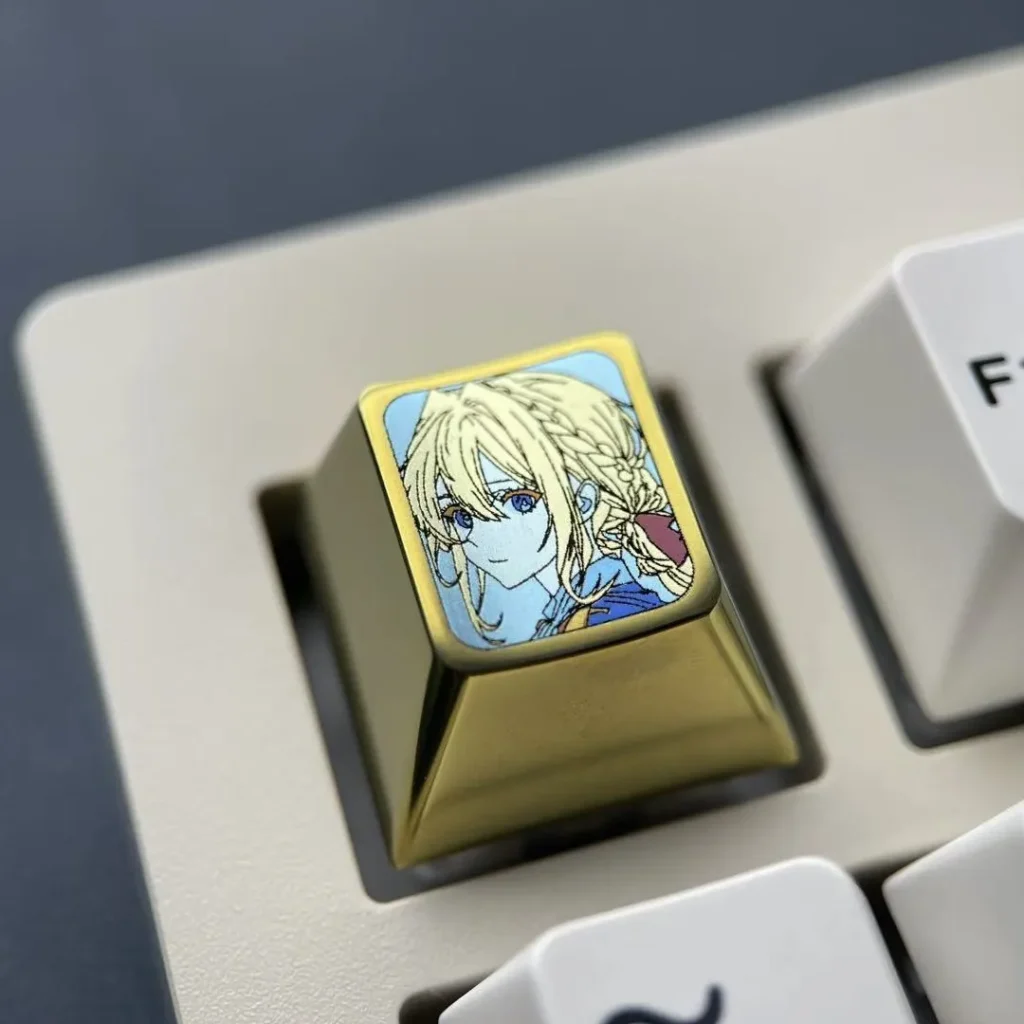violet-evergarden-violet-keycaps-yellow