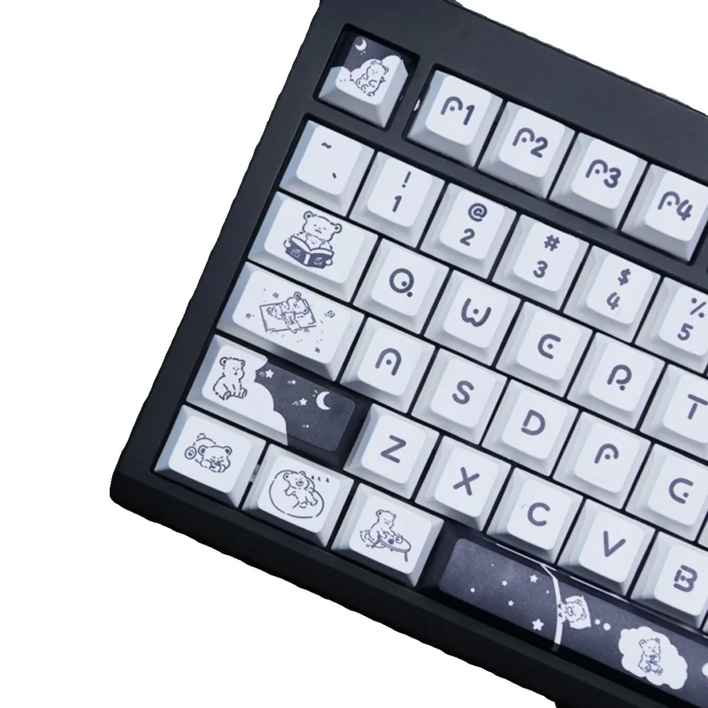 adorable-bear-cherry-keycap-set-side