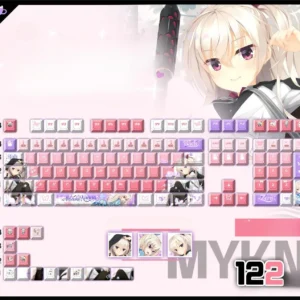 akizuki-kanna-cherry-keycapset-mechanical-keyboard-cover