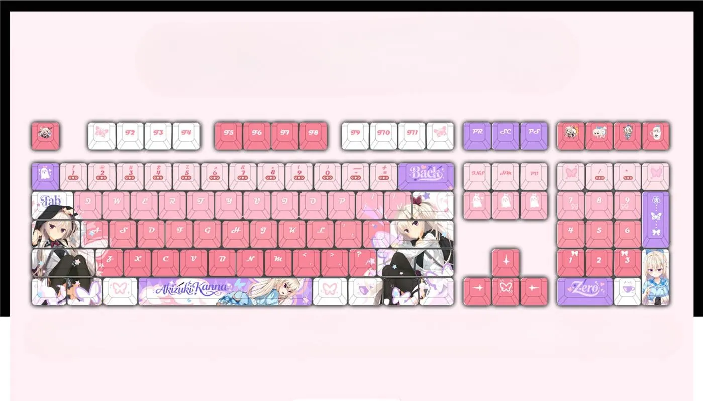 akizuki-kanna-cherry-keycapset-mechanical-keyboard-upfront