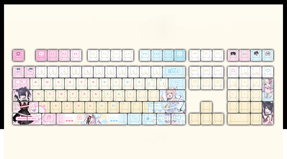 amechan-kangel-cherry-keycapset-mechanical-keyboard-details