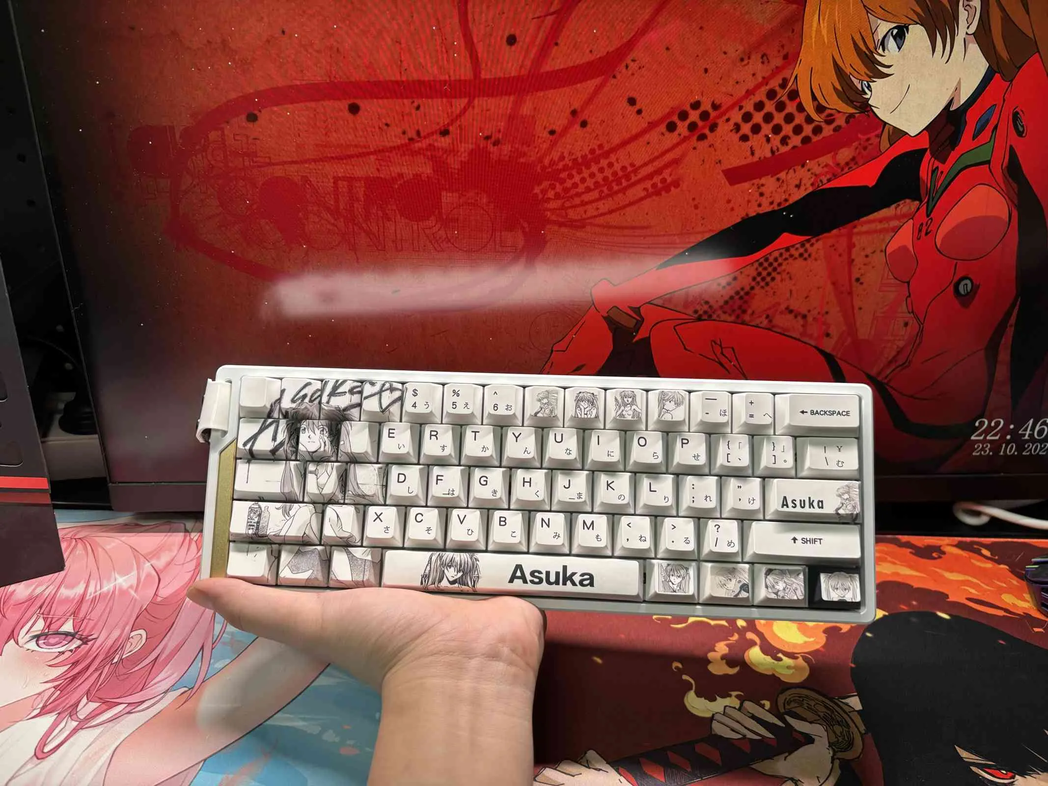 asuka-langley-soryu-cherry-keycap-set-front