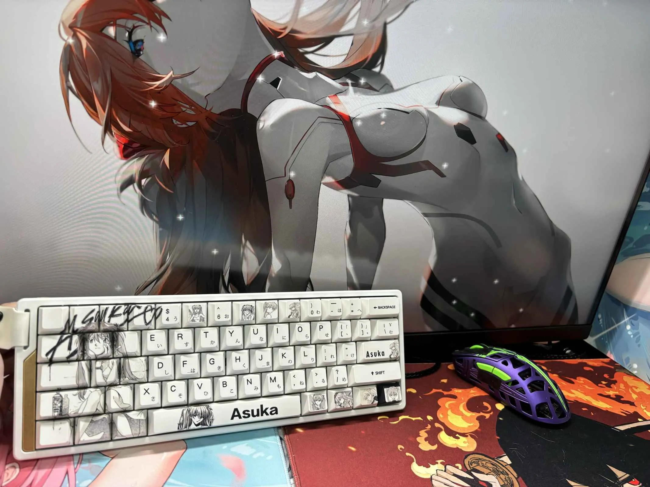 asuka-langley-soryu-cherry-keycap-set-side