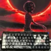 Iconic Berserk Legendary Keycap Set, top-engraved with dark fantasy motifs, captures the series' heroic struggle for fans.