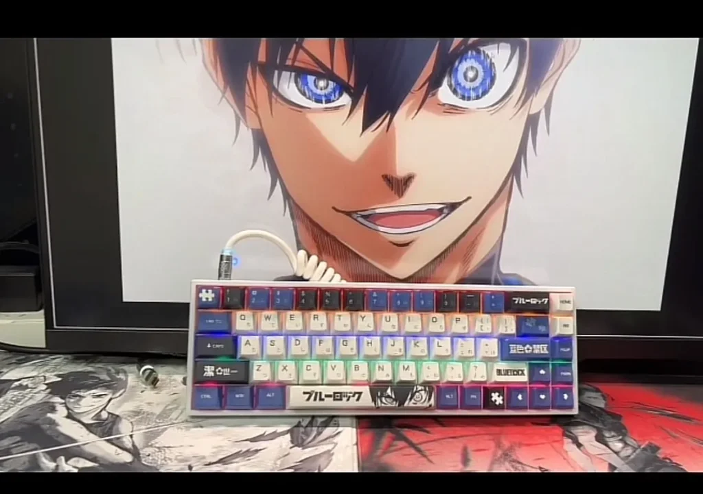 blue-lock-yoichi-isagi-cherry-keycapset-front