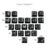 butterfly-heart-series-supplement-keycap-set-black