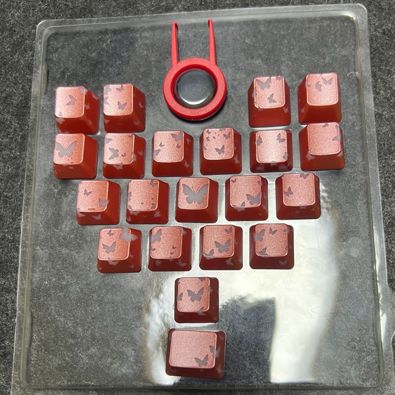 butterfly-heart-series-supplement-keycap-set-red