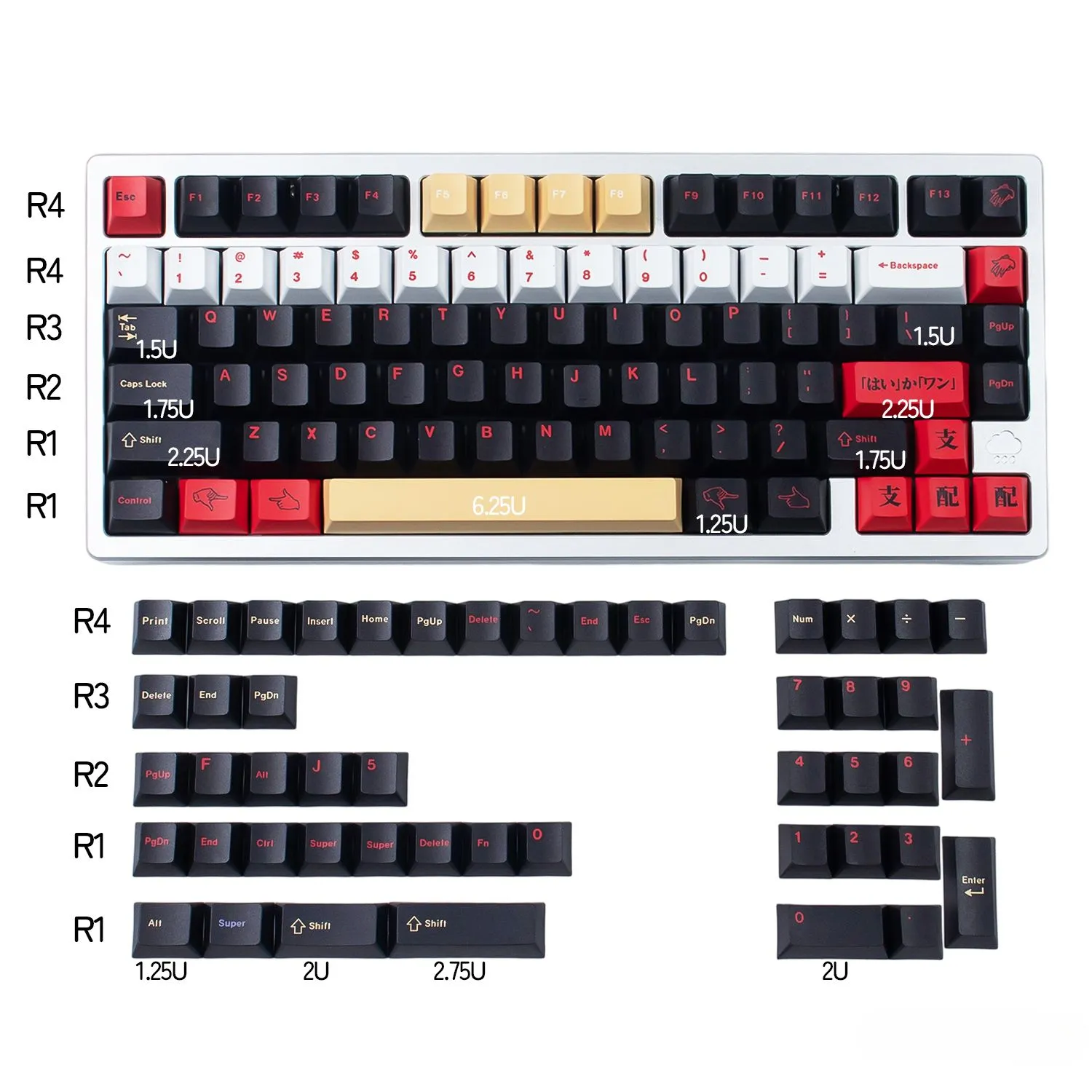 chainsaw-man-stylish-cherry-keycap-set-upfront