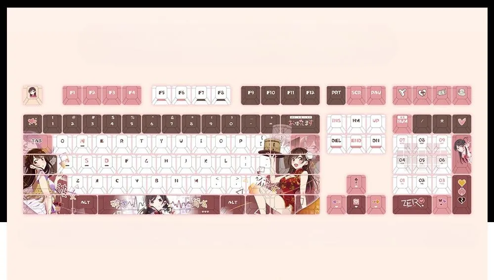 chizuru-mizuhara-cherry-keycapset-mechanical-keyboard-upfront