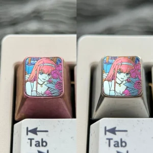 darlingin-thefranxx-zerotwo-with-flower-keycaps-cover