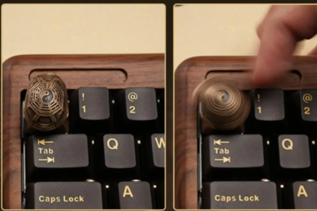 divination-tortoise-shell-keycap-upfront