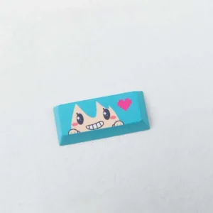 A vibrant Hatsune Miku Enter keycap, showcasing detailed and playful iconic character art. This exclusive Hatsune Miku keycap adds an artistic touch.