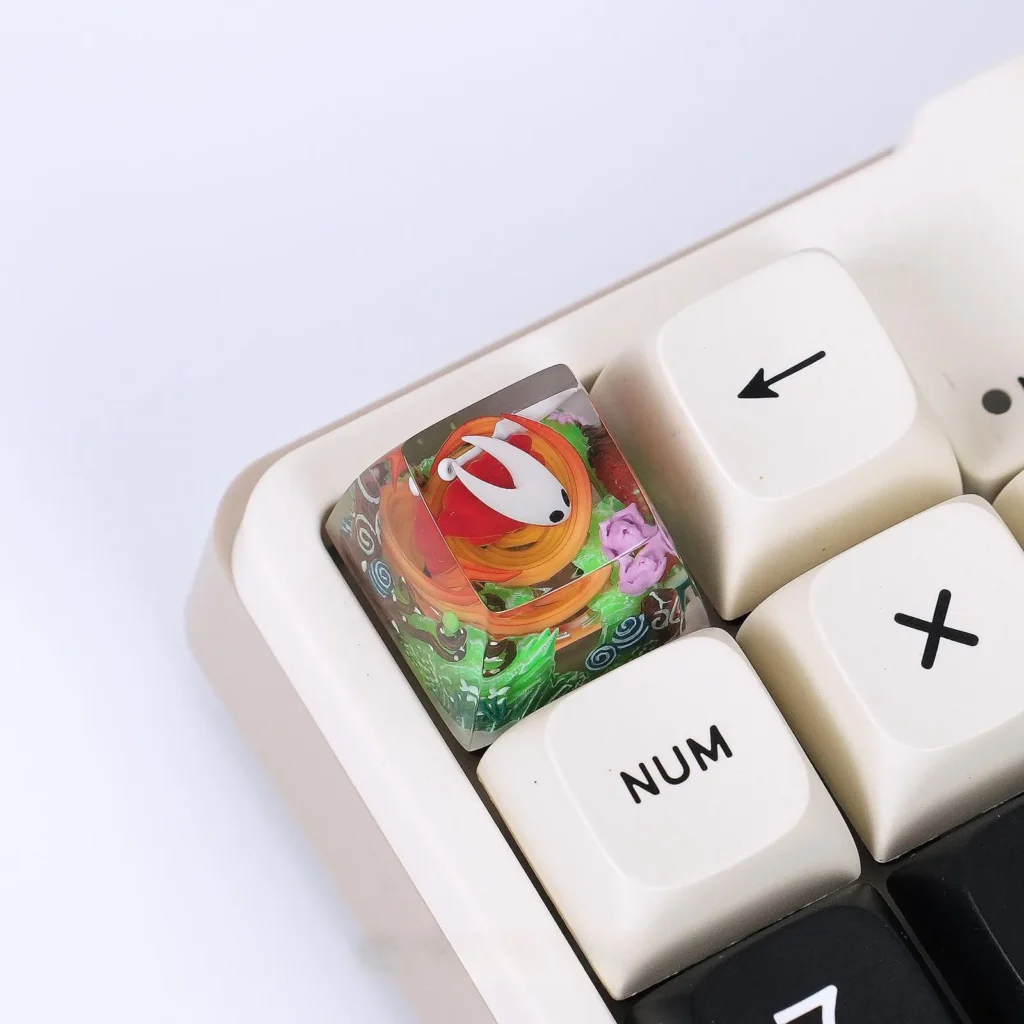 hollowknight-silksong-stylish-hornet-transparent-keycap-cover