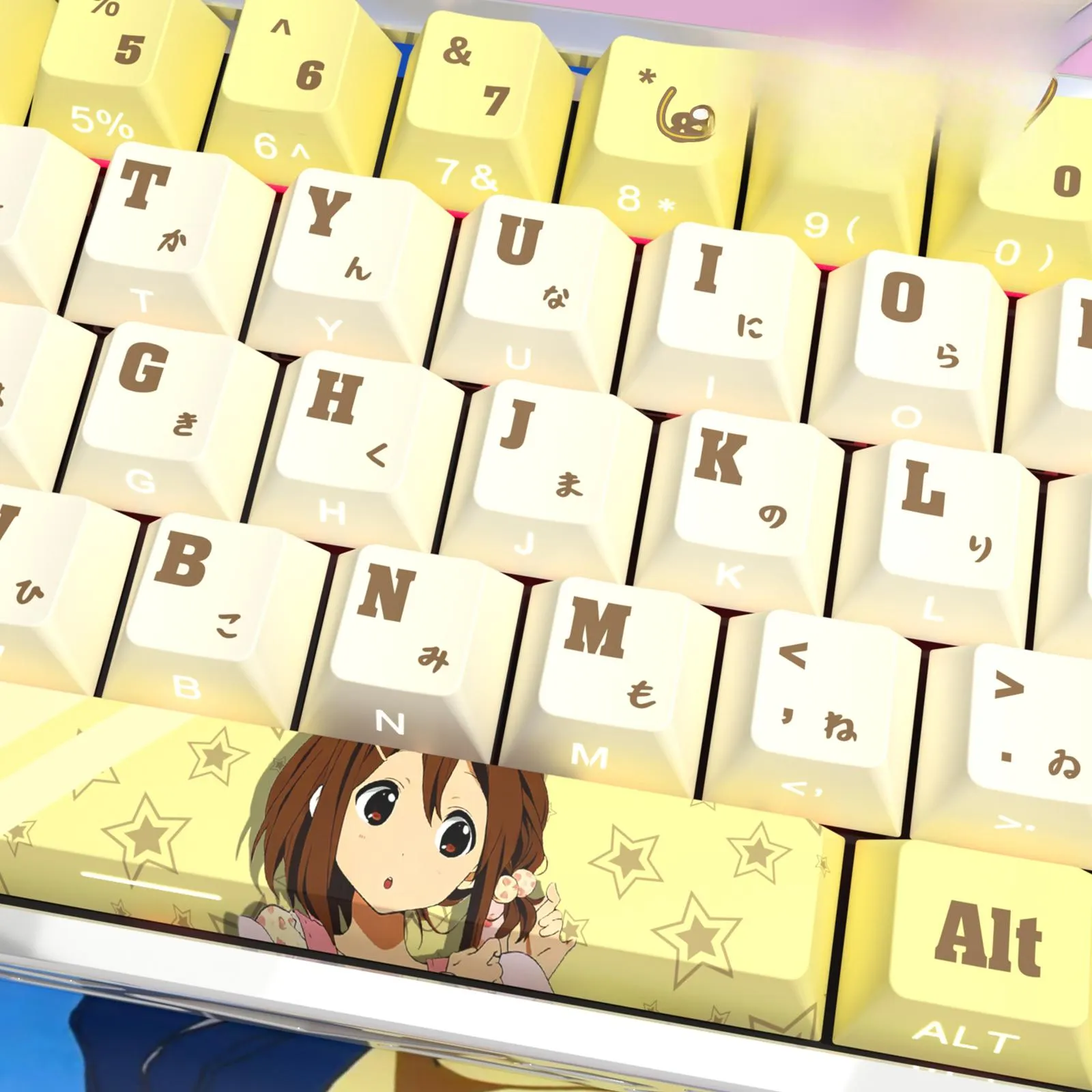 kon-yui-hirasawa-cherry-keycap-set-front