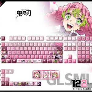 mitsuri-kanroji-cherry-keycapset-mechanical-keyboard-cover