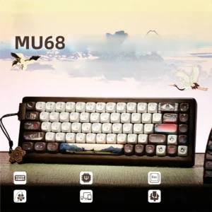 mu68-fugaku-walnut-trimode-mechanical-keyboard-cover
