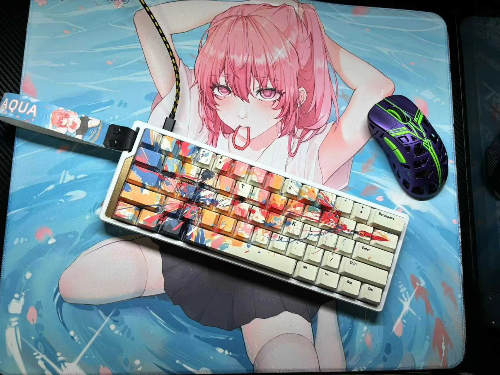 rainbow-shadow-warrior-cherry-keycap-set-beige