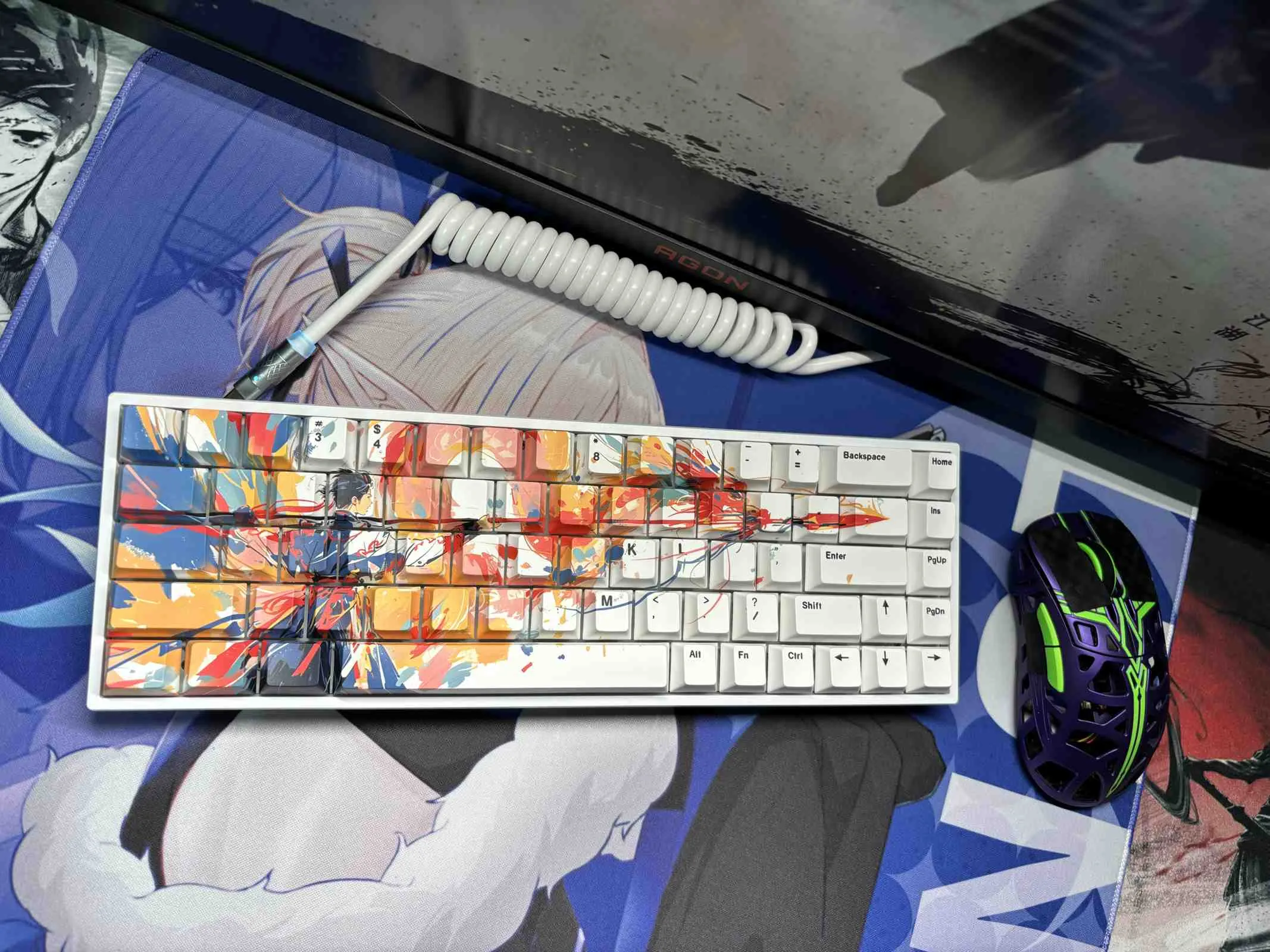 rainbow-shadow-warrior-cherry-keycap-set-white