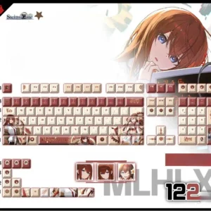 steinsgate-kurisumakise-cherry-keycapset-mechanical-keyboard-cover