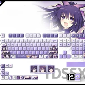 tohka-yatogami-cherry-keycapset-mechanical-keyboard-cover