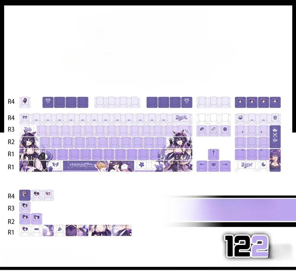 tohka-yatogami-cherry-keycapset-mechanical-keyboard-front