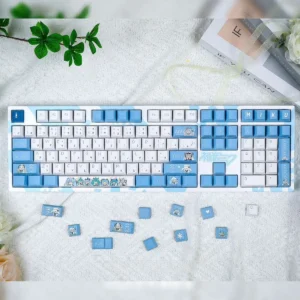 vocaloid-snow-hatsunemiku-keycapset-mechanical-keyboard-cover