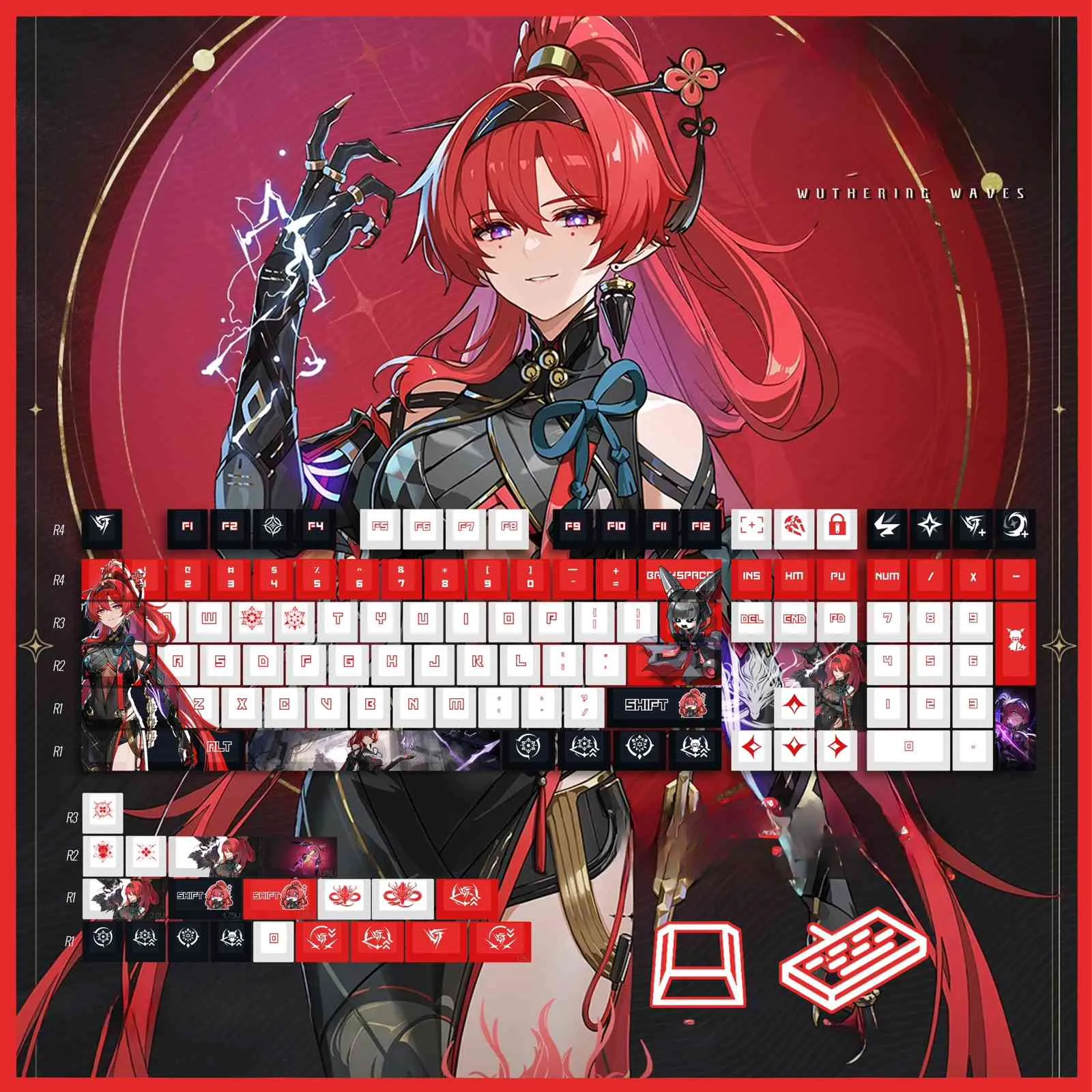 wuthering-waves-yinlin-keycapset-mechanical-keyboard-upfront3