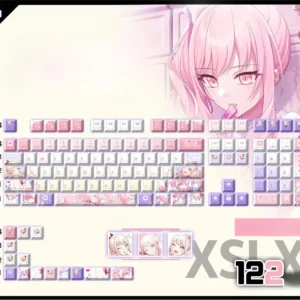akiyama-mizuki-cherry-keycapset-mechanical-keyboard-cover