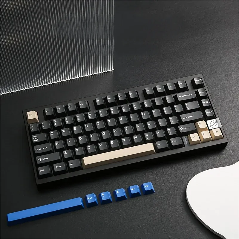 AL75PRO Tri-Mode hot-swappable 75% mechanical keyboard. Sleek black aluminum, compact layout, vibrant RGB backlighting define its premium tactile