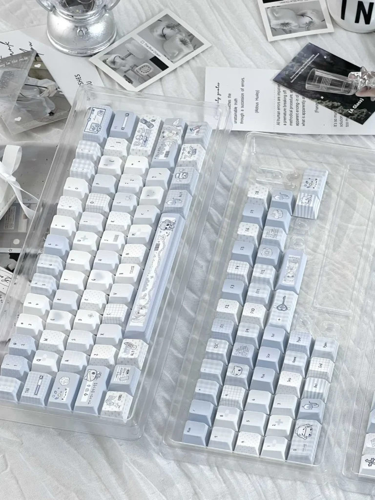 aqua-angel-pbt-keycaps gallery image 3 - detailed keycap view