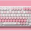 Adorable Bear Circus MOA PBT Dye-Sub keycaps set for mechanical keyboards, featuring charming cartoon bears in a vibrant, whimsical circus theme.