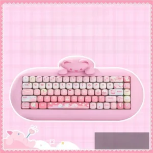 Adorable cat themed keycaps in soft pastel hues, featuring whimsical feline motifs and paw prints. Durable PBT and vibrant dye-sub legends.