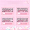 Adorable cat themed keycaps full set crafted from durable PBT, featuring vibrant dye-sub legends, soft pastel hues, and whimsical feline motifs.
