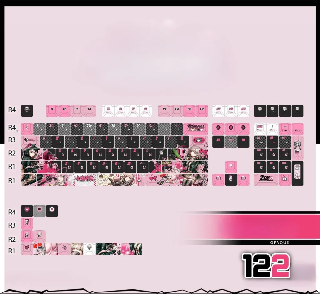 chiaki-nanami-cherry-keycapset-mechanical-keyboard-opaque
