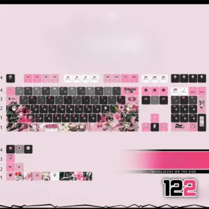 chiaki-nanami-cherry-keycapset-mechanical-keyboard-side